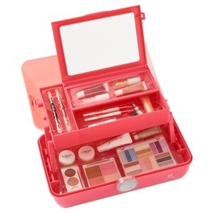 NEW 36pc Caboodles × Ulta Beauty Makeup Train Case Pink